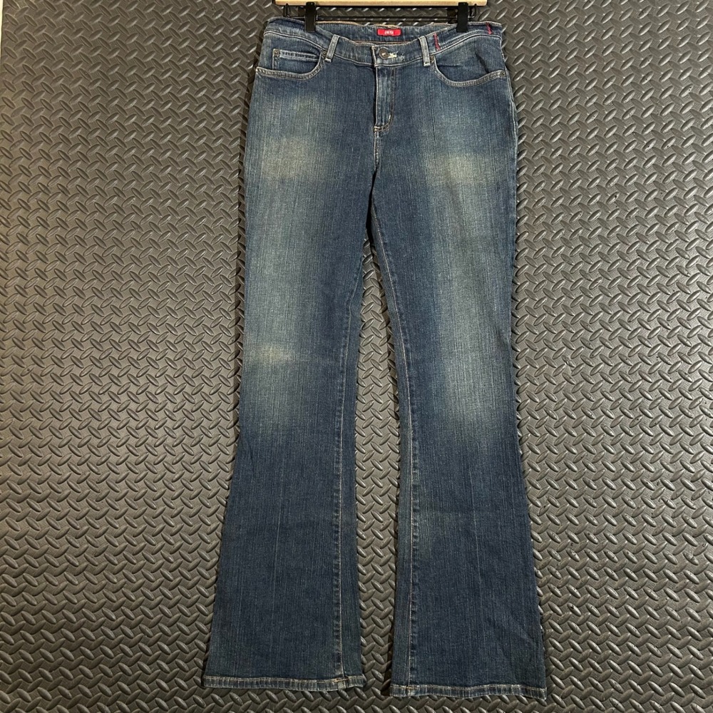Guess‎ Co. Stretch Blue Flare Mid Rise Denim Jeans Women's Size 31